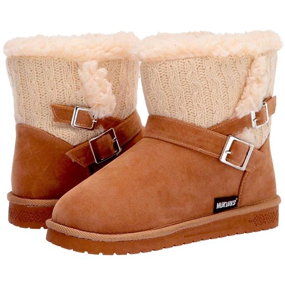 NWT MUK LUKS LOW SWEATER SLIPPER BOOT SIZE 8